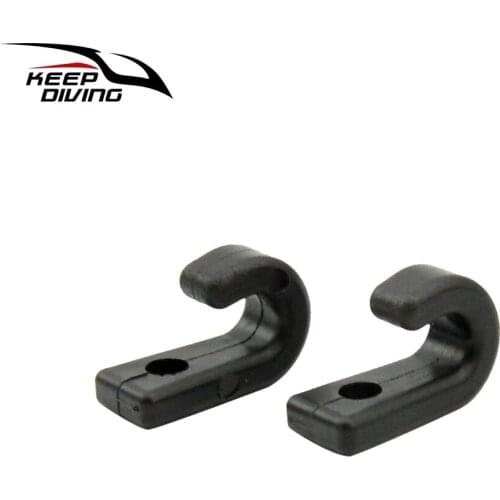 2 PCS J Shape Hook Durable Plastic J Shape Hooks for Kayaks Canoes Rowing Boats Accessory