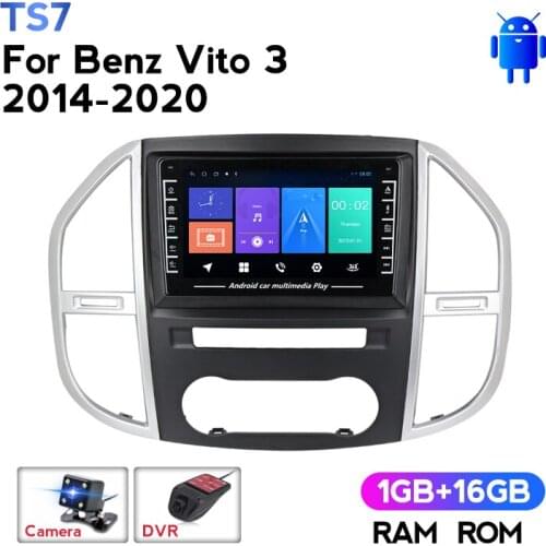 HD IPS Android Car Radio Multimedia Video Player Navigation GPS No 2 Din DVD for Mercedes Benz Vito 3 W447 2014 2015 2016- 2020
