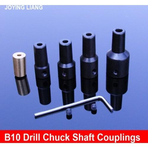 B10 Drill Chuck Connecting Rod Drill Clamp Sleeve Aluminum Alloy High Precision Sleeve Coupling 3.17-10mm Shaft Couplings