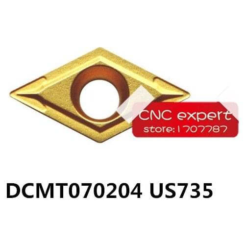 Free delivery, 10PCS DCMT070204 US735/DCMT070208 US735,Suitable for processing stainless steel products, insert SDJCR/SDNCN