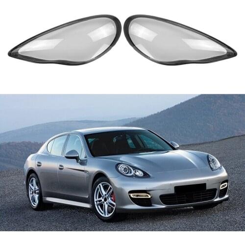 For-Porsche Panamera 2010-2013 Headlight Shell Lamp Shade Transparent Lens Cover Headlight Cover