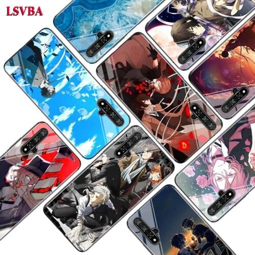 Black Cover Bungou Stray Dogs Dazai Osamu for Huawei Honor 10i 9X 8X 20 10 9 8 8A 7A 7C Pro Lite Super Bright Glossy Phone Case