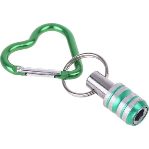 1/4 Inch Hex Shank Screwdriver Bits Holder Extension Bar Drill Screw Adapter Quick Release Easy Change Keychain