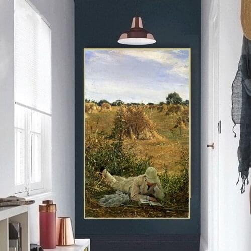 Citon Canvas Art Oil Painting Lawrence Alma Tadema《Degrees in the Shade》Artwork Poster Picture Wall Decor Modern Home Decoration