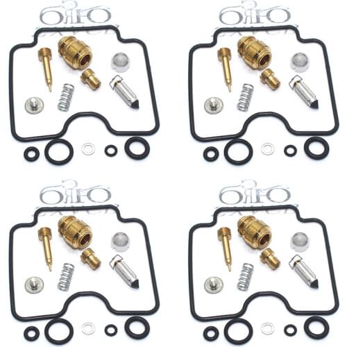 4set for FZS1000 FAZER FZ-1 2001-2005 FZS 1000 FZ1 Motorcycle carburetor repair kit floating needle seat parts
