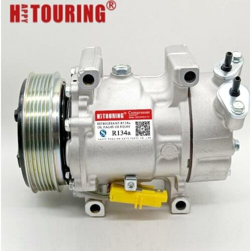 For Peugeot 206 307 Citroen C2 CA3 XSARA AC Compressor 9684480480 9122120 SD6V12 1439 6453KS 6453LF 6453LH 6453LN 6453QE 6453QF