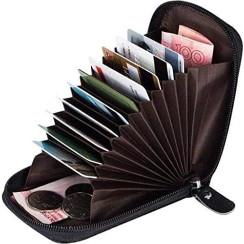 Travel Journey Bank Card Organizer Wallet Passport ID Card Holder Ticket Credit Card Bag Case Zipper Division