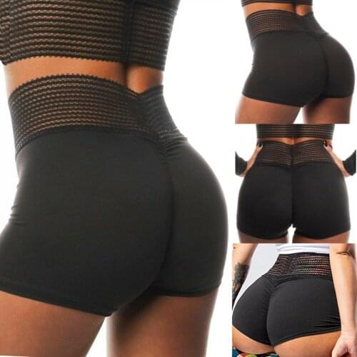 2021 New Leggings High Waist Push Up Yoga Shorts Womens Scrunch Butt Cycling Running Shorts Gym Clothes Fitness Elastic Shorts
