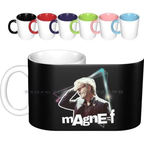Magne F Ceramic Mugs Coffee Cups Milk Tea Mug Magne Furuholmen Magne F A Ha Aha 80s Synth Edit Neon Creative Trending Vintage
