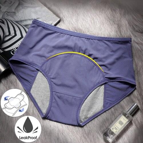 Menstrual Underwear Women Leak-proof Period Panties Hysiological Pants Female Panties Menstrual Briefs Cotton Breathable
