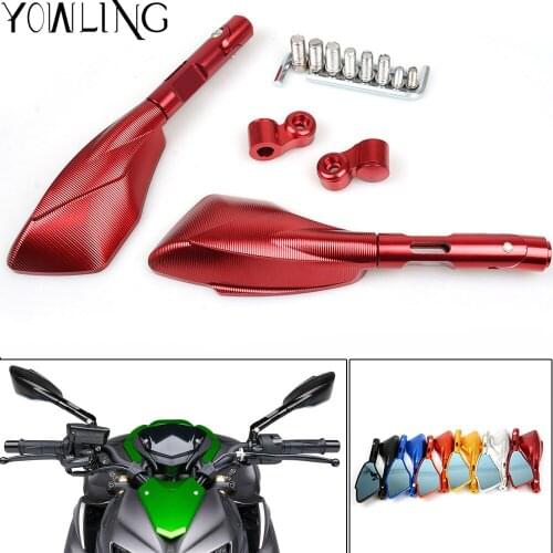 Motorcycle Mirrors motorbike moto CNC Rearview side Mirror Aluminum For kawasaki z800 z1000 yamaha r1 r3 r6 r15 r25 mt-07 mt-09