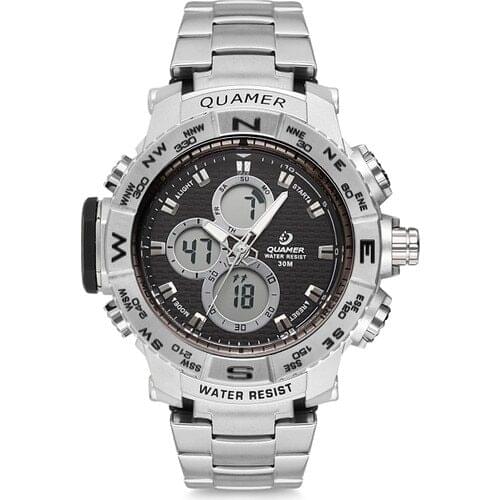 Quamer QMR1008-01 Men Wristwatch Clock