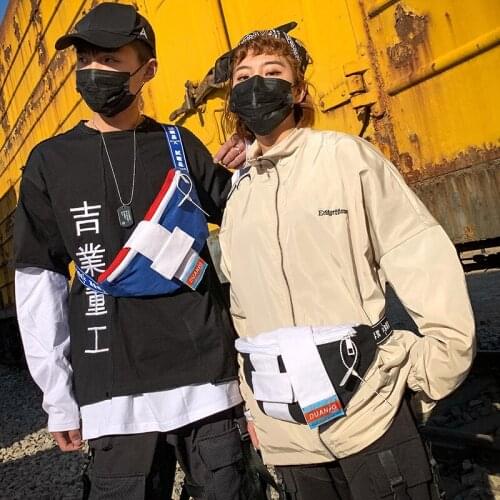 New Fashion Unisex chest bag Waist Bag Fanny Pack Purse Chest Fanny Pack Travel Cashier Belt Hip-hop Rock Boys Girl Bag 2019