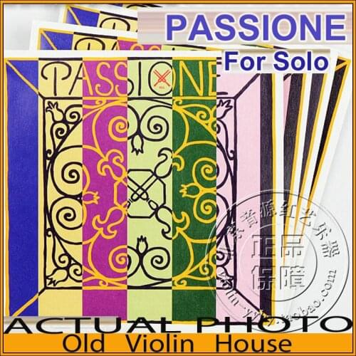 Original Pirastro Passione Solo Violin Strings Full Set 4/4 Silver E Ball End (219081),made in Germany,Hot sell