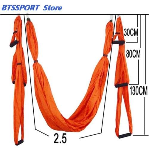 Yoga Belt Inversion Exercises Device Anti-Gravity Inversion Yoga Therapy Aerial Trapeze Swing Hammock Flying Sling Home GYM 1PCS