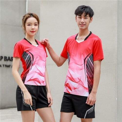 2020 Badminton Shirt shorts Women/men,Table Tennis T Shirts Team Game Running Training Short Sleeves tennis shirt A157