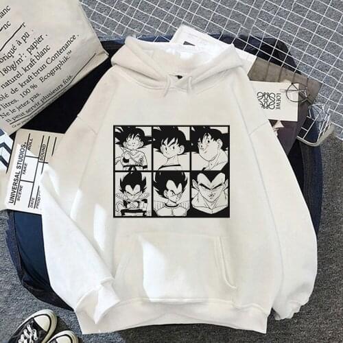 Autumn Winter Dragon Ball Men Clothes Son Goku Anime New Hooded Sweatshirts Cartoons Pullovers Casual Unisex Cool Hoodies Male