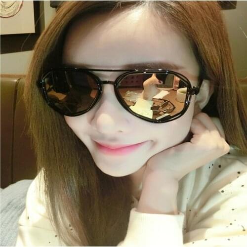 Ladies Fashion Sunglasses 2019 Oval Plastic Spectacle Frame UV400 Protection Retro Glasses Oculos Gafas De Sol Men Women