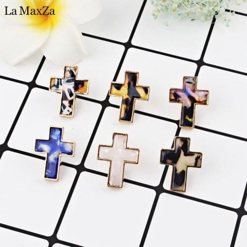 Cross Earrings for Women Cross Pendant Earring Bohemia Temperament Charm Stud Earrings Vintage Fashion Retro Jewelry Accessories