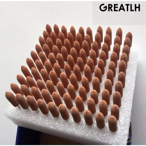 100pcs/BOX Dental Gravel Ceramic Coarse 2.35mm Brown FG Burs Polisher Dental Teeth Polishing