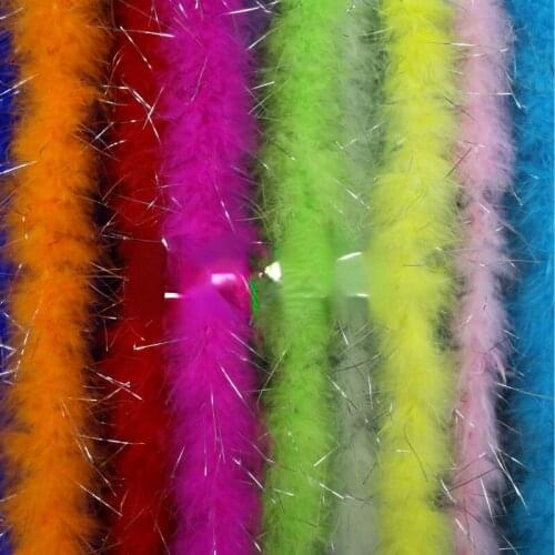 12 pcs New Sequin Feather Boa Long Family Mall Party Holiday Wedding Decoration Christmas Accessories DIY Apparel Sewing