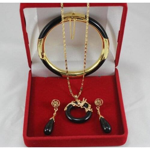 Free Shipping Charming Agate jade Necklace, Earing, Bracelet , Pendant Set Fashion Wedding Party Jewellery