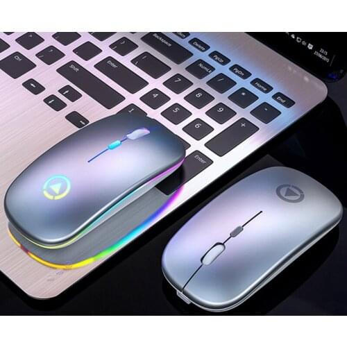 Wireless Laptop PC Mouse Bluetooth RGB Rechargeable Mouse Wireless Computer Silent Mause LED Backlit Ergonomic Gaming Mouse