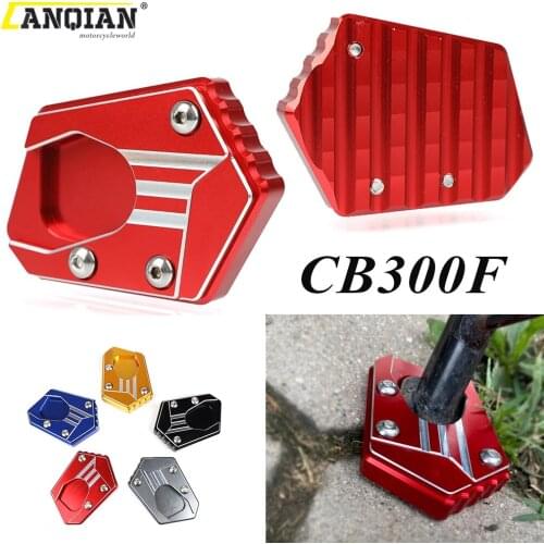 Motorcycle CNC Side Stand Enlarge Plate Kickstand Extension For HONDA CB300F CB300 CB 300 F 300F 2013-2018 2019 2020 Accessories