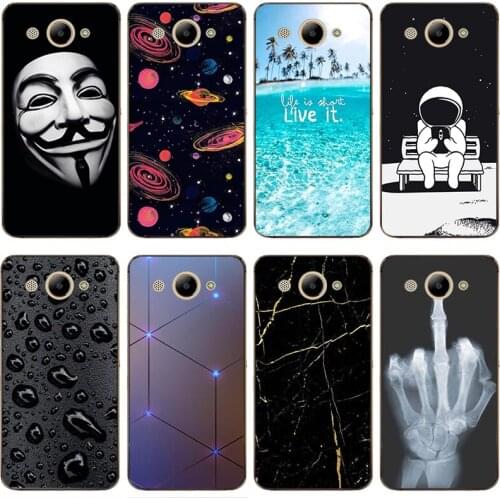Patterned Case for Huawei Y3 2017 CRO-L22 Soft TPU Case Phone Back Cover for Huawei COR-L02 COR-L22 Y3 2018 Case