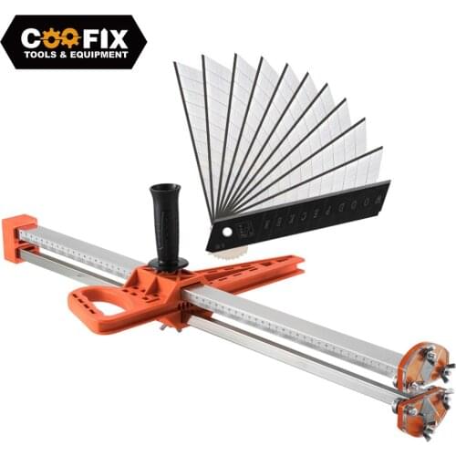 COOFIX Manual Gypsum Board Cutting tool Hand Push Drywall Cutting Artifact Tool Stainless Steel Woodworking Cutting Board Tools