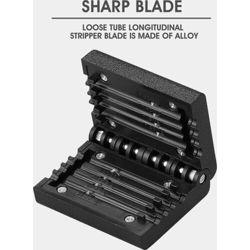 Fiber Jacket Sheath Slitter 1.5-3.3mm Optic Tool Beam Tube Stripper Longitudinal Stripping Tools