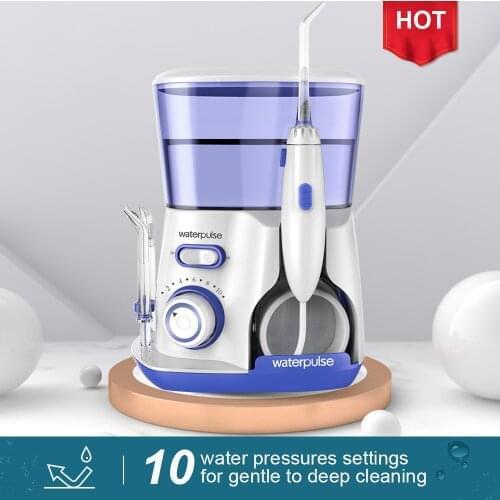 Waterpulse V300 Dental Flosser Professional Oral Irrigation 800ml Oral Hygiene Water Floss For Family Daily Oral Care 5 Jets