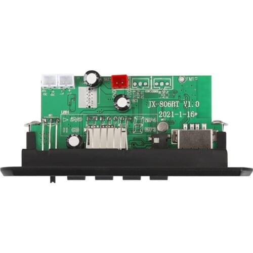 MP3 Decoder Board 5V-12V Folder playback W/USB/TF/Bluetooth/Radio/AUX Automatic Switching W/Recording Call Lossless Motherboard