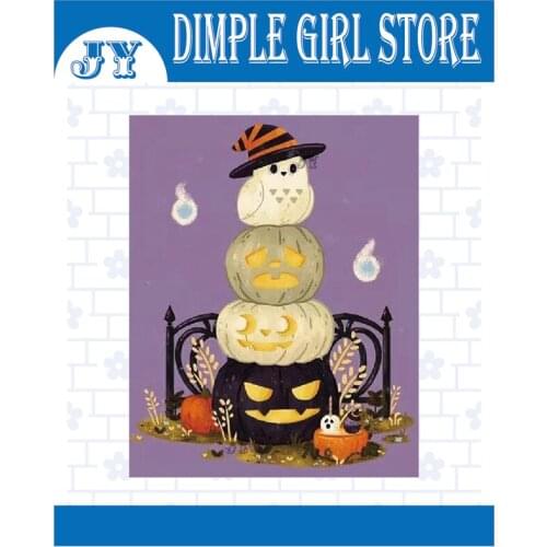 New type Halloween scary pumpkin cutting mold trick or treat metal mold for DIY scrapbook decoration craft embossing die cutting