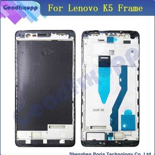 Original For Lenovo K5 New LCD Panel Frame Bezel Faceplate Front Housing Repalcement Parts In Mobile Phone For Lenovo K5