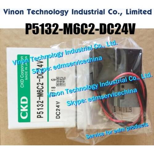 P5132-M6C2-DC24V edm Solenoid Valve for Sodic k series wire cut edm machines