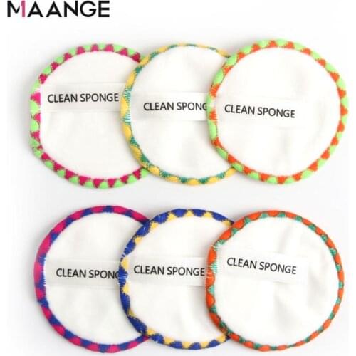 6PCS/Set Makeup Remover Pads Reusable Cotton Pads Face Makeup Use Polyester Fiber Facial Skin Cleaning Nursing Pads Beauty Tools