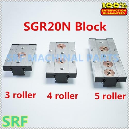 Square type roller linear guide rail block SGB20N-UU match use for SGR20N rail