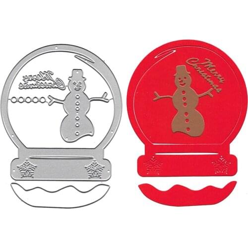 Christmas Decor Metal Cutting Dies Scrapbooking Embossing Folders for Greeting Card Making Decorative Paper Craft DIY Stencil