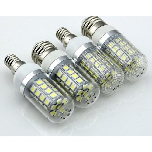 [Seven Neon]Free DHL shipping 100pieces DC 12V high bright 85-265V E14/E27 5050 36leds 5W led home lamp and car lamp