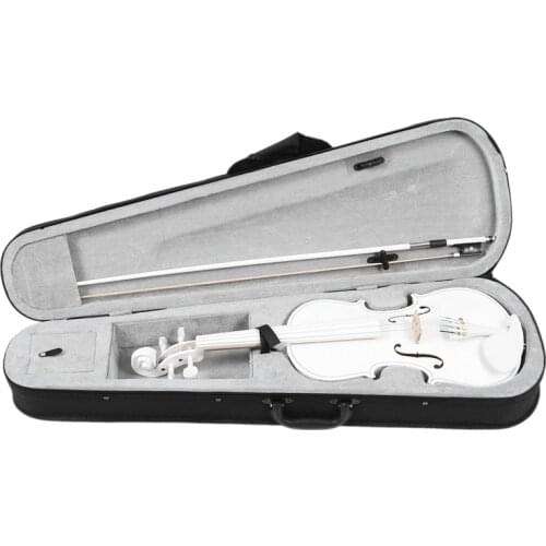 Student Violin 4/4 Full Size Violin Violin Set Child Beginner White Violin