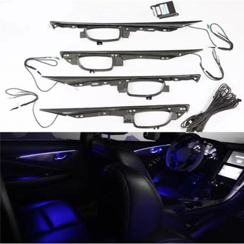 LED Ambient Light Suitable for Infiniti Q50 Ambient Light Door Trim Light Interior Modification 64 Color Original Replacement In