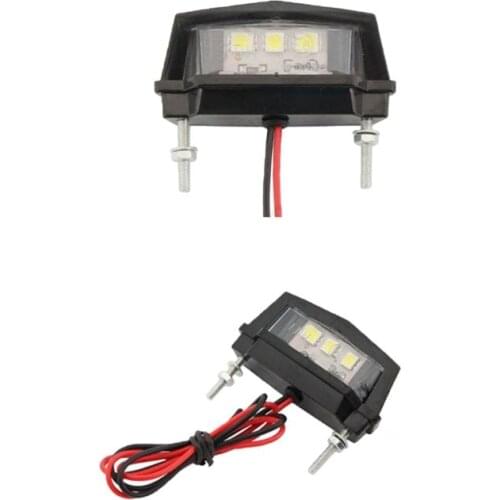 12V Motorcycle License Plate LED light Waterproof Motorcycle License Light License Plate Light