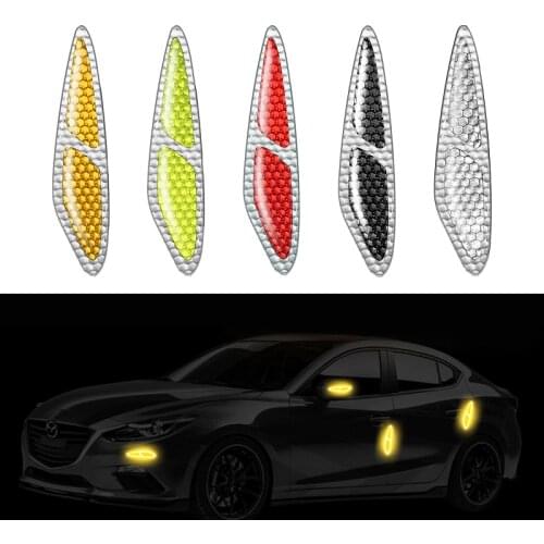 Reflective Tape Car Door Sticker Reflex Warning Notice Exterior Accessories Auto Aufkleber Band Cinta Reflectante De Coche