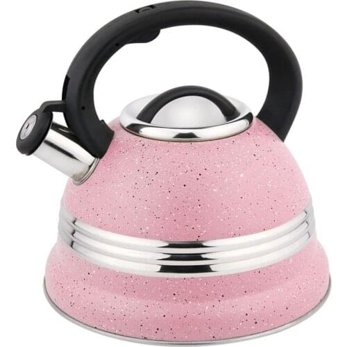Hausroland heat resistant handle kettle marble coating water kettle