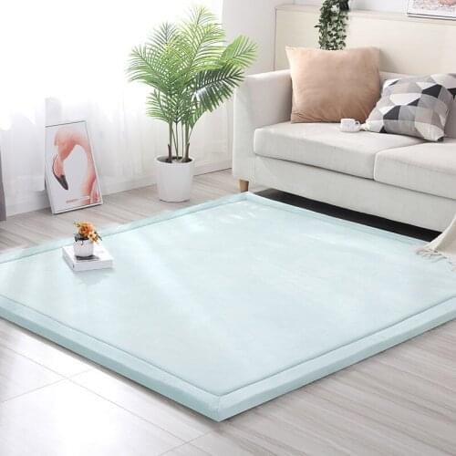 Thick coral velvet carpet tatami room living room bedroom children crawling shipping mat rug