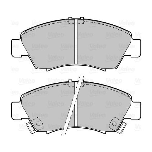 BRAKE BALATASI FRONT HONDA JAZZ 1,2I/1,4 16V 02 - VALEO 598760