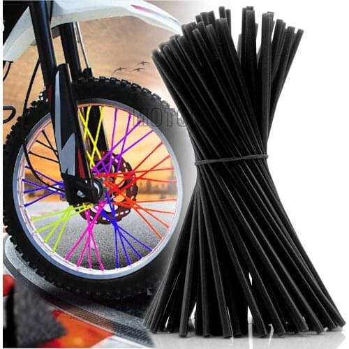 Universal Mototrcycle Motocross Dirt Bike Wheel Rim Spoke Skins Covers Wrap Tube Decor For BMW Honda YAMAHA Kawasaki Suzuki