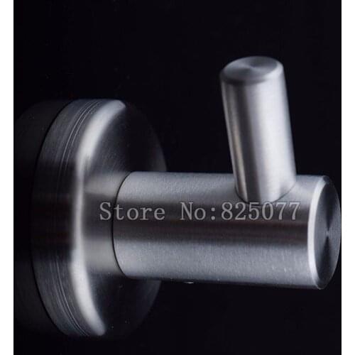 High Quality 200PCS 304 Stainless Steel Heavy Duty Wall Mounted Hook Robe Hooks Coat Hat Bag Rack Single Hooks Hangers Durable