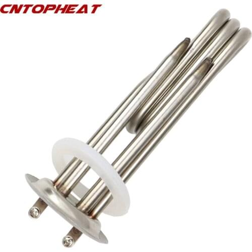 220v 3KW 64mm Round Flange Immersion Water Tank Heater Industrial Heating Element